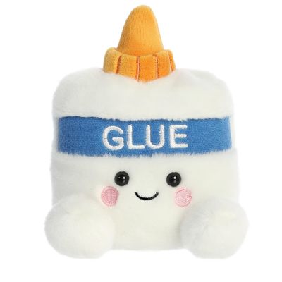 Aurora Adorable Palm Pals Gooey Glue Stuffed Animal - Fun Collectible Plush for Kids and Adult Collectors - Perfect for Decorating Rooms and Birthday Gifts - White 5 Inches