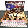 PRK 14 Puerto Rico 4-in-1 Set - Puerto Rican Dominoes, Chess, Checkers, and Backgammon for Friends & Makes a view 2