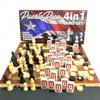 PRK 14 Puerto Rico 4-in-1 Set - Puerto Rican Dominoes, Chess, Checkers, and Backgammon for Friends & Makes a view 3