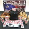 PRK 14 Puerto Rico 4-in-1 Set - Puerto Rican Dominoes, Chess, Checkers, and Backgammon for Friends & Makes a view 4