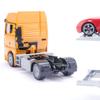 Siku 3944, Man Car Transporter, 1:50, Includes 2 Toy Cars, Metal/Plastic, Yellow/Silver, Detachable Trailer, Lowerable Platform view 2