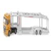 Siku 3944, Man Car Transporter, 1:50, Includes 2 Toy Cars, Metal/Plastic, Yellow/Silver, Detachable Trailer, Lowerable Platform view 3