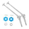 HEMOTON Rc Car Replacement Parts 1 Set of Front Axle Drive Shafts Aluminum Alloy Wear-Resistant Front Shaft view 1