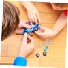 HEMOTON Rc Car Replacement Parts 1 Set of Front Axle Drive Shafts Aluminum Alloy Wear-Resistant Front Shaft view 2