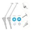 HEMOTON Rc Car Replacement Parts 1 Set of Front Axle Drive Shafts Aluminum Alloy Wear-Resistant Front Shaft view 3