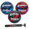 AND1 Mini Basketball 3 Pack Set for Kids (Deflated w/Pump Included): - Size 3 7-Inch Premium Youth Size Basketballs, Easy to Grip, Made for Indoors and Outdoors view 1
