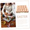 Hemoton 1set Easter Graffiti Model Simulation Eggs Tray for Boys and Girls Crafts for Home Decor and Festive Celebrations view 3