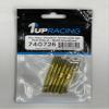1UP740726 1up Racing Pro Duty Titanium Turnbuckles - TLR 22X-4 Gold view 1