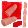 Abaodam 6sets Props Realistic Simulation Finger Cots Silk Scarves for Stage Performance for Parties and Entertainment view 1