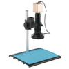 ZTBH Microscope Accessories Kit HD 1080P 1920x1080 40FPS HDMI VGA USB Digital Industrial Video Microscope Camera+ Adjustable LED Ring Light+Stand+100X Zoom Lens Microscope Slides (Color : 180X-01) view 1