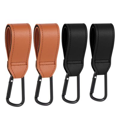 4-Pack Baby Stroller Hooks for Hanging Bags, Universal Stroller Clips Stroller Accessories Hook Mommy Hook for Stroller, Diaper Bag, Shopping Bag, Purse, Backpack