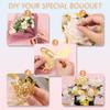 153Pcs Flower Bouquet Accessories & Crowns for Flower Bouquets, Including 12Pcs Cake Mini Crown Topper, 36Pcs Butterfly Decorations 100Pcs Flower Pins for Birthday Wedding view 3