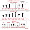 1000pcs Universal RC Screw Kit Screws Assortment Set, Hardware Fasteners for Traxxas Arrma Redcat Axial SCX10 HPI Losi 1/8 1/10 1/12 1/16 Scale RC Cars Trucks Crawler Parts, RC Screws view 2