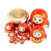 RUTAVM Russian Dolls Natural Wooden Matryoshka Doll Set of 10,Traditional Babushka Home Decor, Wooden Handmade Matryoshka Nesting Dolls view 2