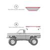Tonneau Covers Upgrade Parts for 1/18 Scale trx4m K10 / F-150 RC Truck Crawler (No Vehicle Included) view 4