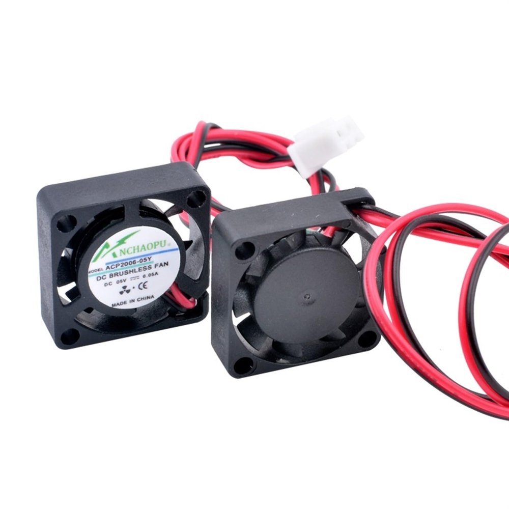 ACP2006 2cm 20mm Fan 20x20x6mm DC5V 12V 2pin Micro Cooling Fan for Micro Equipment Purifier Drone (Color : 12V)