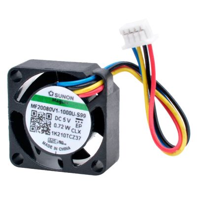 AELATNGS MF20080V1-1000U-S99 2cm 20mm Fan 20x20x8mm DC5V 0.72W 4 Lines 4pin Micro Cooling Fan Supporting Speed Control