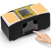 YUCEEN Automatic Card Shuffler 1/2 Decks,Battery Operated Electric Playing Card Shuffler for UNO,Casino Card Game,Poker,Phase 10,Blackjack,Texas Hold'em,Home Card Games view 1