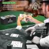 YUCEEN Automatic Card Shuffler 1/2 Decks,Battery Operated Electric Playing Card Shuffler for UNO,Casino Card Game,Poker,Phase 10,Blackjack,Texas Hold'em,Home Card Games view 2
