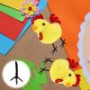 Operitacx 50Pcs Plastic Chicken Doll Claws Feet Accessories for Stuffed Toys Easter Plush Chick Parts 1.77X1.57X1.37 Inch view 4