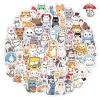 100 Pcs Cute Cat Stickers for Kids, Kawaii Cat Party Favors & Decorations, Gifts for Girls Boys Women Men, Waterproof Stickers for Water Bottle Laptop Scrapbook view 1