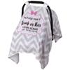 Metplus Muslin Carseat Cover for Babies,Breathable Infant Carseat Cover Lightweight Baby Carrier Cover for Girls Boys, Fit Spring Summer/Hot Days/Warm Weather view 1