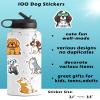 100 Pcs Cute Dog Stickers for Kids, Waterproof Puppy Stickers for Water Bottle Laptop, Dog Decor & Party Favors for Boys Girls view 2