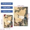Bristlegrass Jigsaw Puzzles 1000 Pieces for Adults, Chinese Qing Dynasty Old Master Shen Quan Masterpieces of Art Osmanthus Tree and Crane Gifts Decorative Painting Puzzles (1000 pcs) view 2