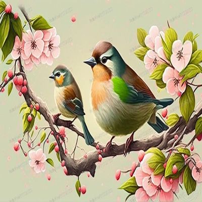 1000 Piece Wooden Puzzles - Flower Birds On Branches - Jigsaw Puzzles for Adults Kids, Each Piece is Unique, Perfect Family Leisure Toys & Gifts - Puzzles Entertainment Collectibles