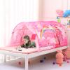 CRAWLBO Kids Bed Tent Twin Beds -Cartoons Wonder Play Tents Boys Girls Ventilated Indoor Play Tent Children Promotes Independent Play, Stimulates Imagination Set-Up Playhouse (Castle view 2