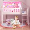 CRAWLBO Kids Bed Tent Twin Beds -Cartoons Wonder Play Tents Boys Girls Ventilated Indoor Play Tent Children Promotes Independent Play, Stimulates Imagination Set-Up Playhouse (Castle view 4