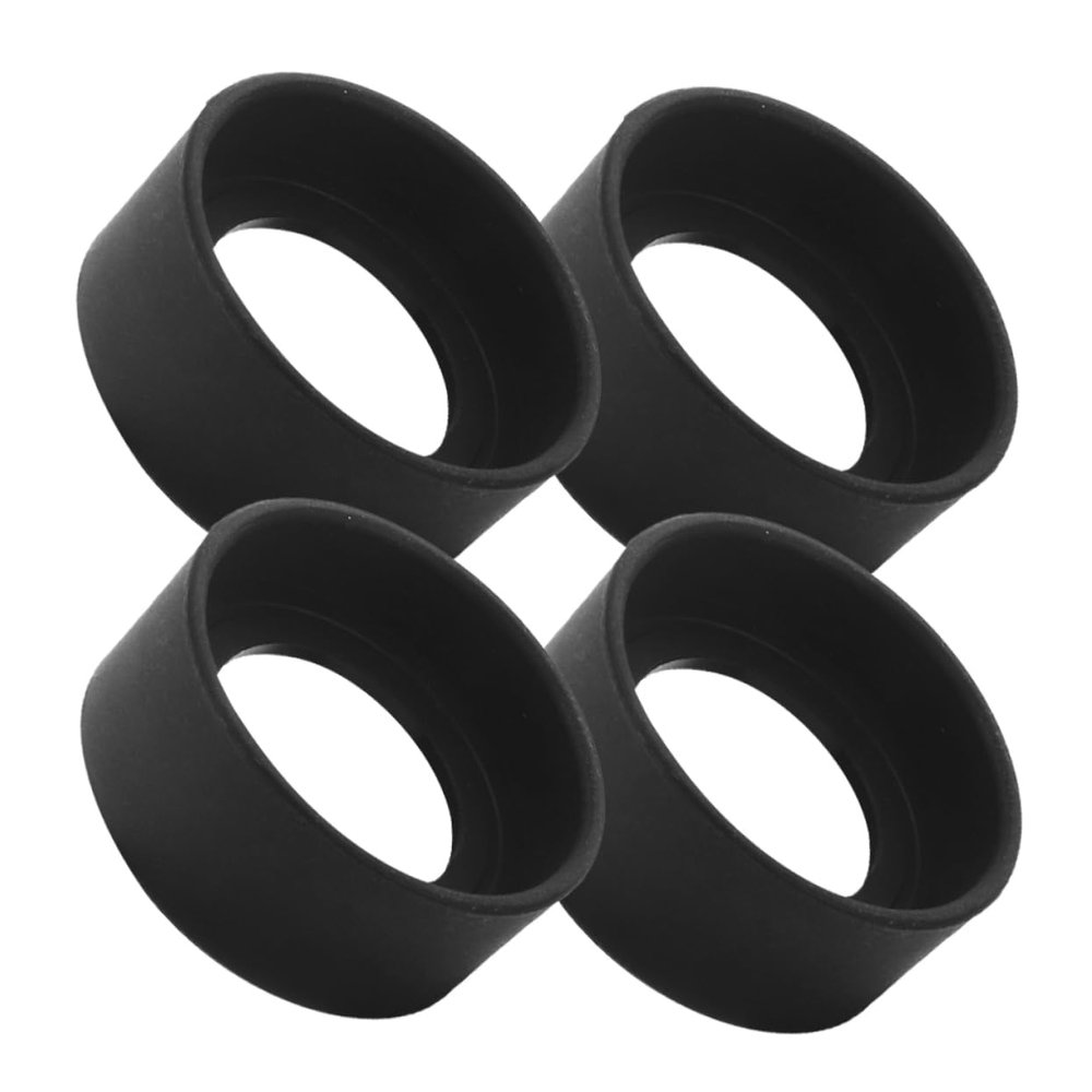NUOBESTY 4pcs Rubber Microscope Eyepiece Covers Eye Shields for Binocular Microscopes Protects Clarity and Quality Essential Accessories