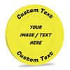Qansean 100 Custom Plastic Poker Chips Personalized Your Own Photo/Text/Logo on a Chip Double Sided Printing,Good for Bar Drink Token,Commemoration Day,Birthday (Yellow) view 1