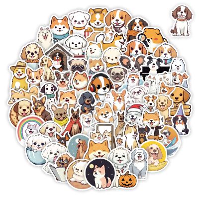 100 Pcs Cute Dog Stickers for Kids Puppy Stickers for Water Bottle Laptop, Dog Decor & Party Favors for Boys Girls, Waterproof Dogs Sticker Pack