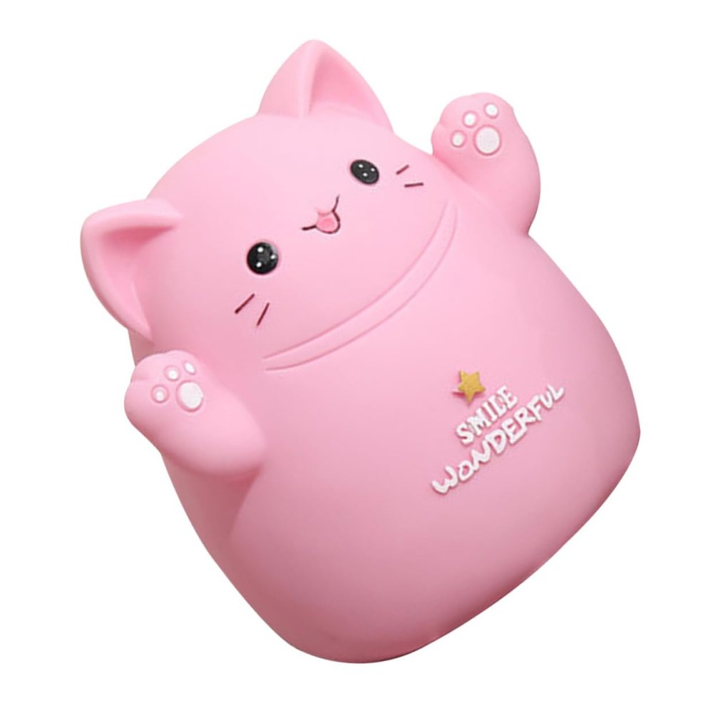 Abaodam Cartoon Saving Pot Cat Design Money Pot for Children Resin Material Educational Savings Bank
