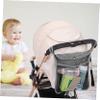 Abaodam Diaper Bag Organizer Pouches Stroller Hanging Bag Mesh Snack Tray Travel Organizer for Diaper Caddy view 2