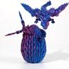 HUAWELL 3 Pack 3D Printed Dragon with Wing Full Articulated Flying Wing Dragon Toys Home Office Decor Easter Gift for Dragon Lovers Home/School/Office Decor Collectables Flying Dragon with Egg view 4