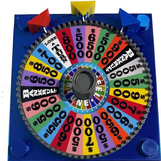 Deluxe Wheel of Fortune Wheel - Bonus Round NOT included wheel itself is 6.73 inches