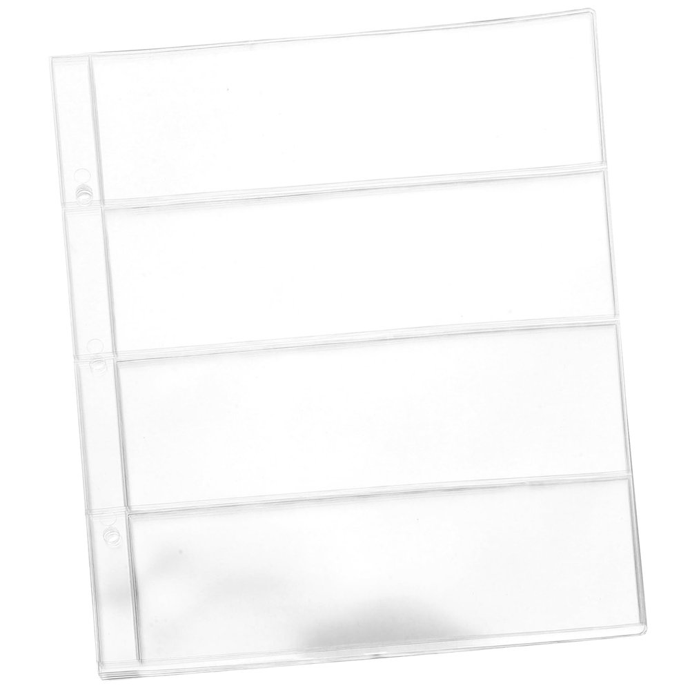 MAGICLULU 10pcs Coin Collectors Supplies Money Sleeves Bill Collection Book Pvc Material