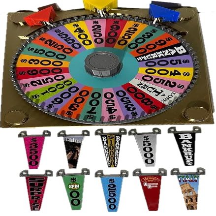 1996-1998 Era Wheel of Fortune Board Game Wheel Spinner wheel itself is 6.73 inches