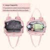 BabbleRoo Diaper Bag Backpack - Baby Essentials Travel Tote - Multi Function Water Resistant Diaper Bag, Travel Essentials Baby Bag with Changing Pad, Stroller Straps & Pacifier Case - Pink Birdy view 3