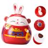Abaodam Fortunate Ceramic Piggy Bank Adorable Porcelain Money Change Pot for Home Decor Cute Desktop Container Housewarming view 2