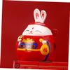 Abaodam Fortunate Ceramic Piggy Bank Adorable Porcelain Money Change Pot for Home Decor Cute Desktop Container Housewarming view 3