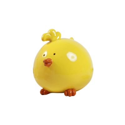 Abaodam Cartoon Chick Piggy Bank Adorable Coin Saving Box for Boys and Girls and Adults Cute Resin Desktop Ornament for Home Office Encourages Saving Habits