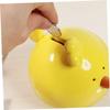 Abaodam Cartoon Chick Piggy Bank Adorable Coin Saving Box for Boys and Girls and Adults Cute Resin Desktop Ornament for Home Office Encourages Saving Habits view 4