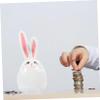 Abaodam Bunny Piggy Bank Ceramic Money Jar for Boys and Girls Cute Design for Desktop Decoration for Birthdays and Easter Encourages Saving Habits view 4