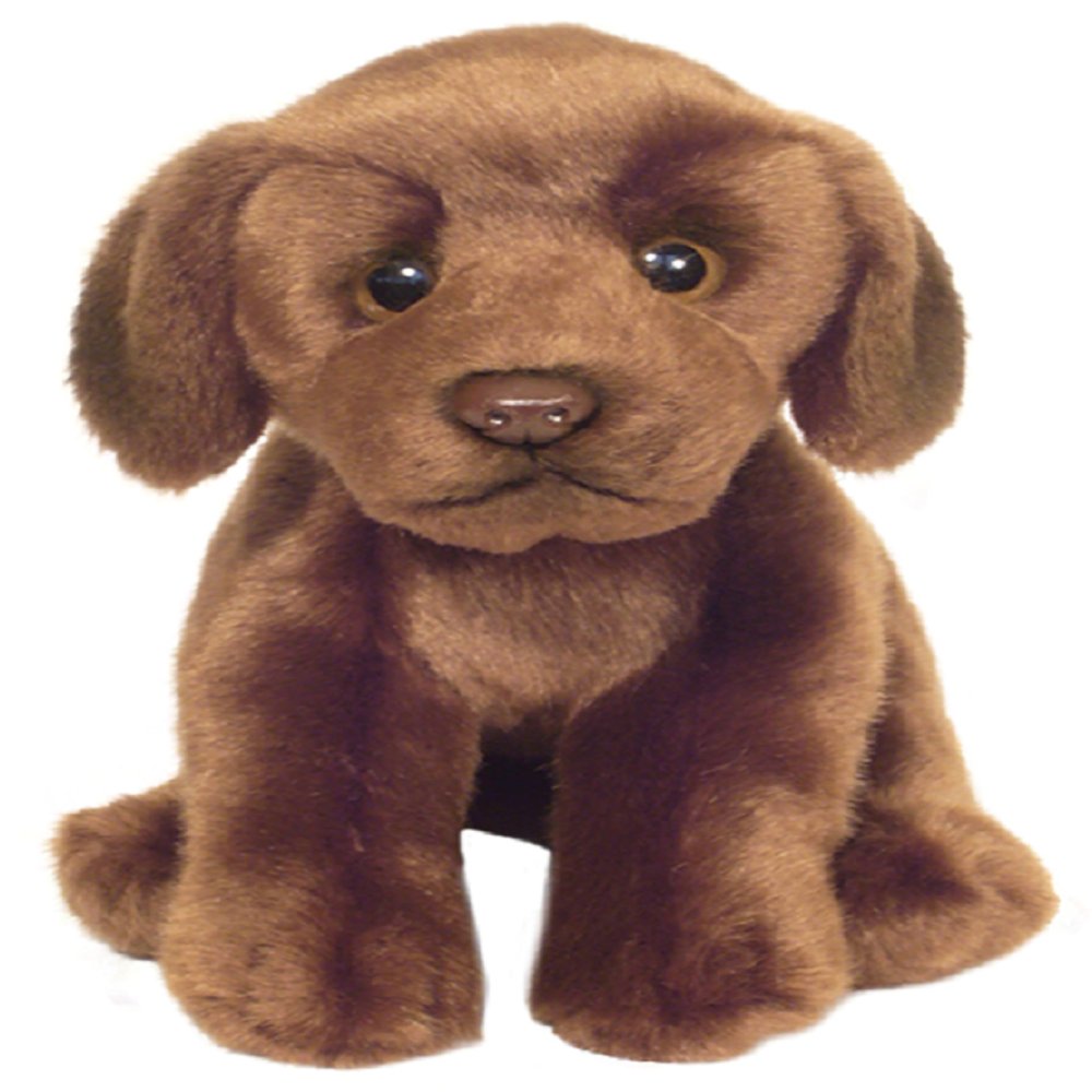 Chocolate Labrador 12" Plush Toy Dog Plushie Can Be Personalized & Customized With An Engraved Tag, Collar and Stunning Gift Wrap