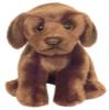 Chocolate Labrador 12" Plush Toy Dog Plushie Can Be Personalized & Customized With An Engraved Tag, Collar and Stunning Gift Wrap view 1