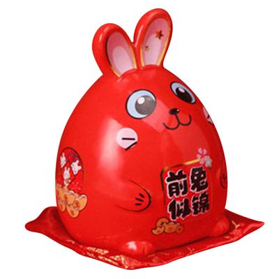 Abaodam Ceramic Rabbit Ornament Piggy Bank Figurine Bunny Money Jar for Boys and Girls