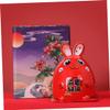 Abaodam Ceramic Rabbit Ornament Piggy Bank Figurine Bunny Money Jar for Boys and Girls view 3